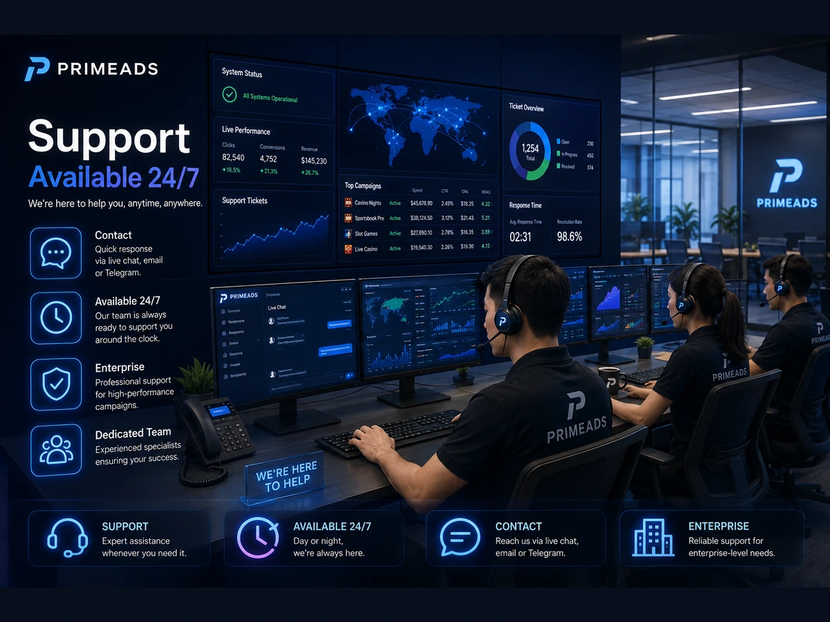 PrimeAds support team