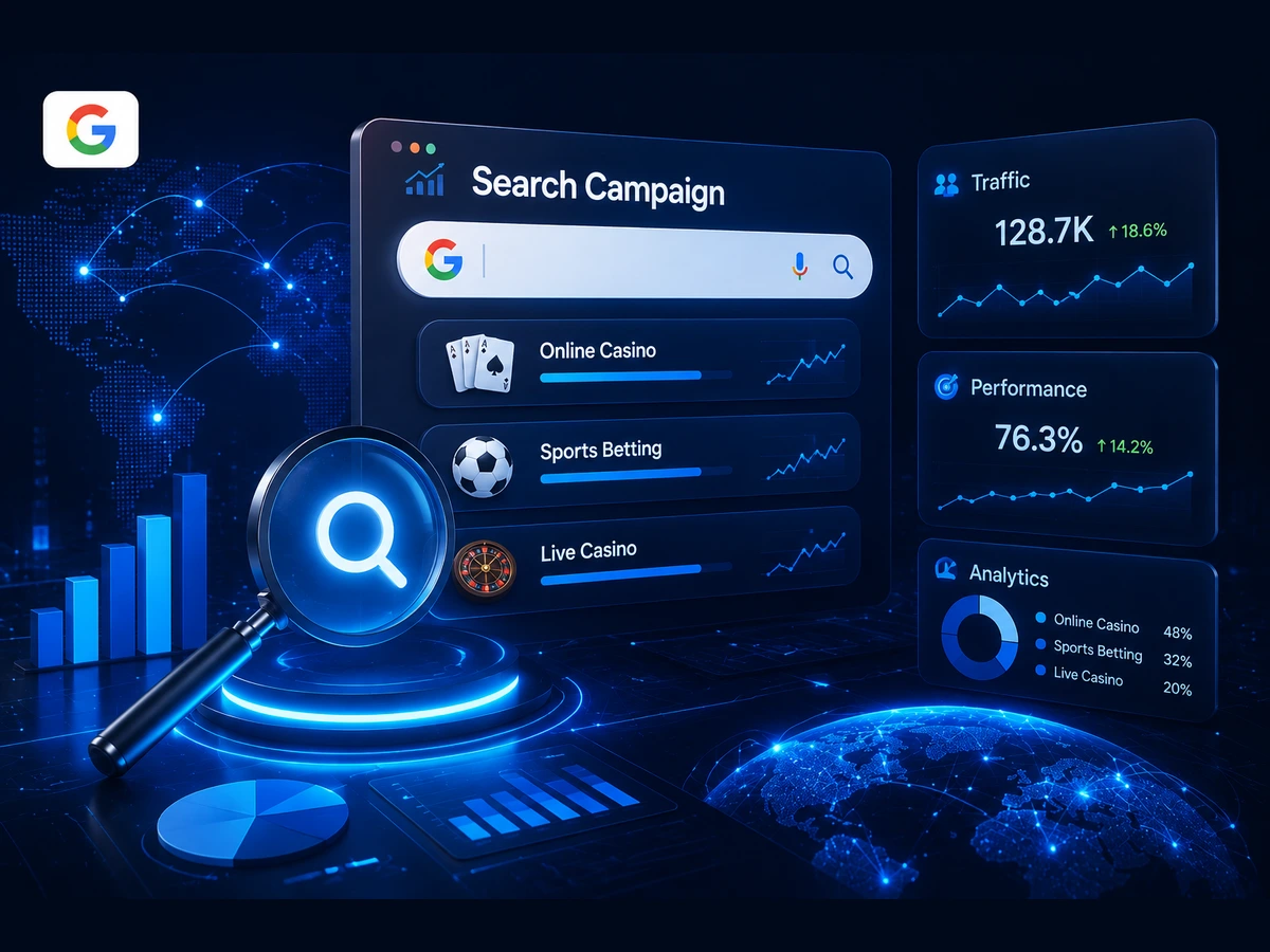 Google Advertising Accounts dashboard preview