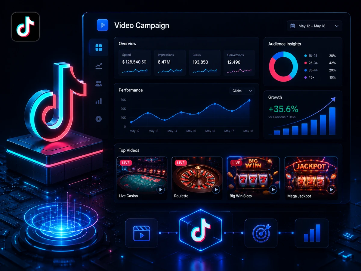 TikTok Advertising Accounts dashboard preview